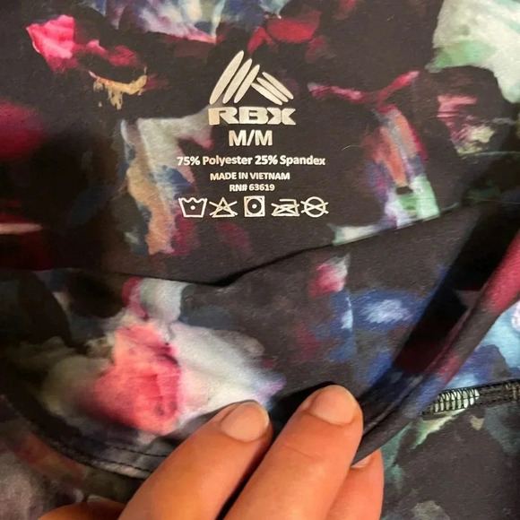 Set Of2 RBX and 90 Degree Womens Size S M Colorful Yoga Athletic Leggings Pants - Picture 2 of 8